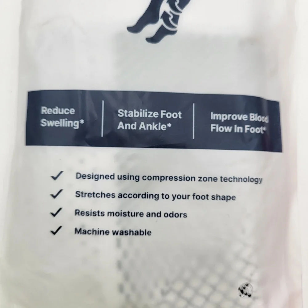 (5 Pair) SoothRelieve Compression Socks Mens Womens Medium White Open Toe‎
